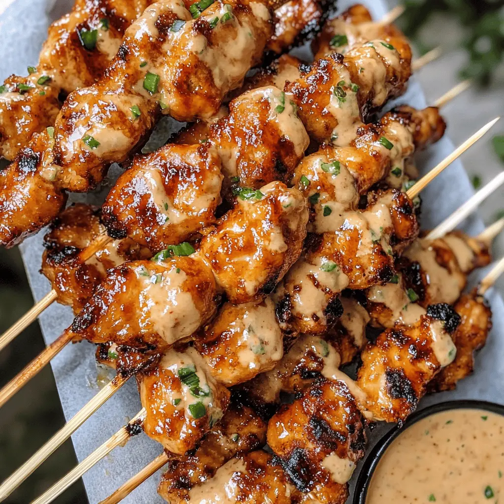 Get ready for a fun and tasty treat with these Bang Bang Chicken Skewers! Juicy chicken pieces coated in a creamy, spicy sauce make for the perfect appetizer or party snack. Easy to make and full of flavor, these skewers are sure to impress your guests. Save this recipe for your next gathering!