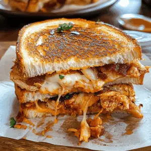 Get ready for a grilled cheese twist that will impress your taste buds! This BBQ Chicken Grilled Cheese combines tender, shredded chicken, smoky BBQ sauce, and gooey cheese between perfectly toasted bread. Ideal for lunch or a cozy dinner, save this recipe for an easy weeknight meal that your whole family will love!