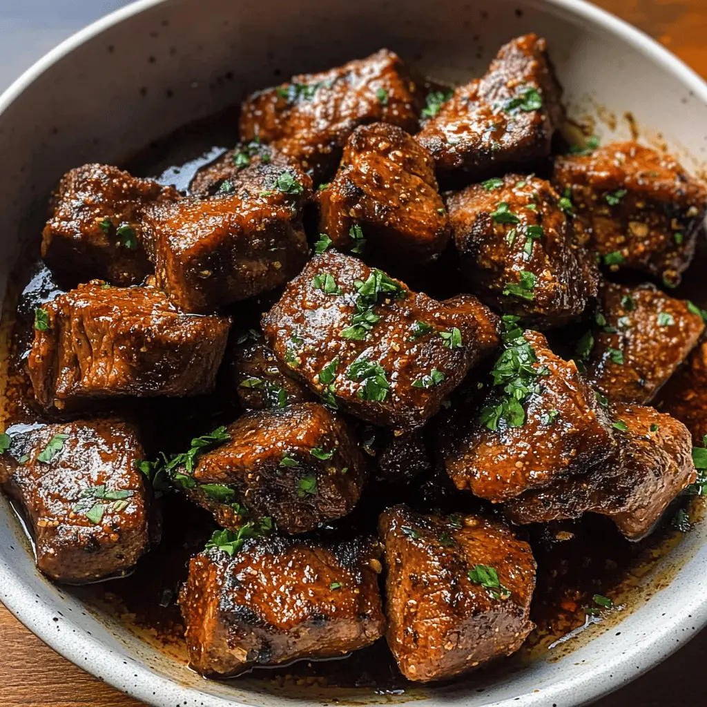 Cajun Garlic Butter Steak Bites are a delicious treat, packed with bold flavors that make for the perfect appetizer or dinner! Juicy steak seared to perfection in a garlic butter sauce with a hint of Cajun spice. It's a dish that will impress your guests and leave them wanting more. Save this recipe for your next gathering or weeknight meal!