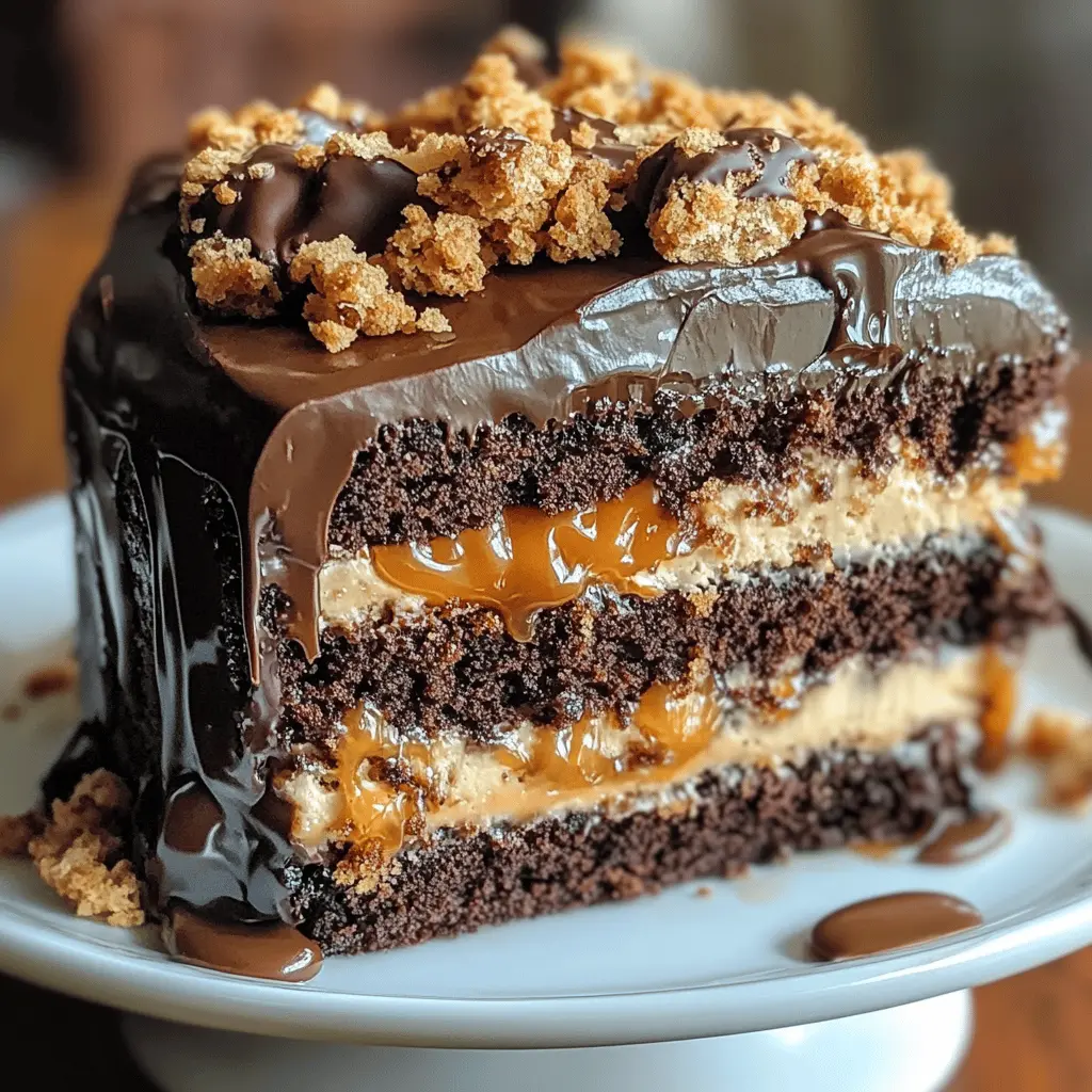 This Chocolate Caramel Toffee Crunch Cake is a delightful blend of rich chocolate, smooth caramel, and crunchy toffee bits. Perfect for birthday celebrations or any sweet occasion, it's a dessert that impresses everyone. Save this recipe to bring a touch of indulgence to your next gathering!