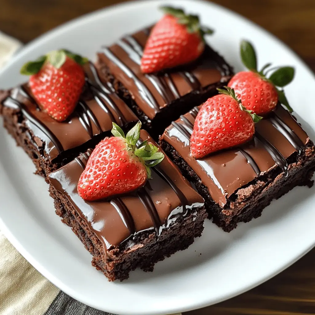 Fudgy brownies topped with luscious chocolate-covered strawberries make for a delightful treat everyone will love! These easy brownies combine rich chocolate flavor with the freshness of strawberries, creating a perfect dessert for any gathering. Save this recipe for your next celebration or as a sweet surprise for loved ones!