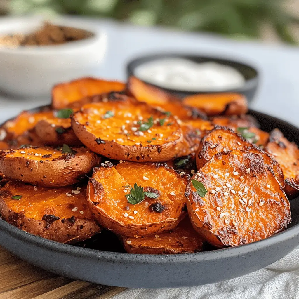 Crispy Smashed Sweet Potatoes are the perfect blend of crunch and sweetness! These delightful bites feature tender, creamy sweet potatoes that are smashed and roasted to golden perfection. Perfect as a side dish for any meal or a fun appetizer for gatherings. Save this recipe to enjoy a tasty twist on traditional potatoes any time you like!