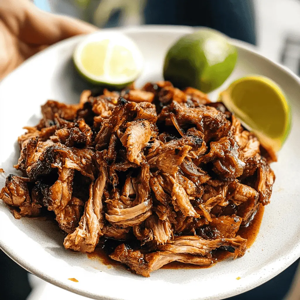 Transform your dinner routine with this easy Crockpot Pork Carnitas recipe! With tender, flavorful pork slow-cooked in zesty spices, this dish is perfect for tacos, burritos, or a hearty bowl. Made with simple ingredients, it's a hands-off recipe that delivers big taste. Save this pin for your next family gathering or busy weeknight meal!