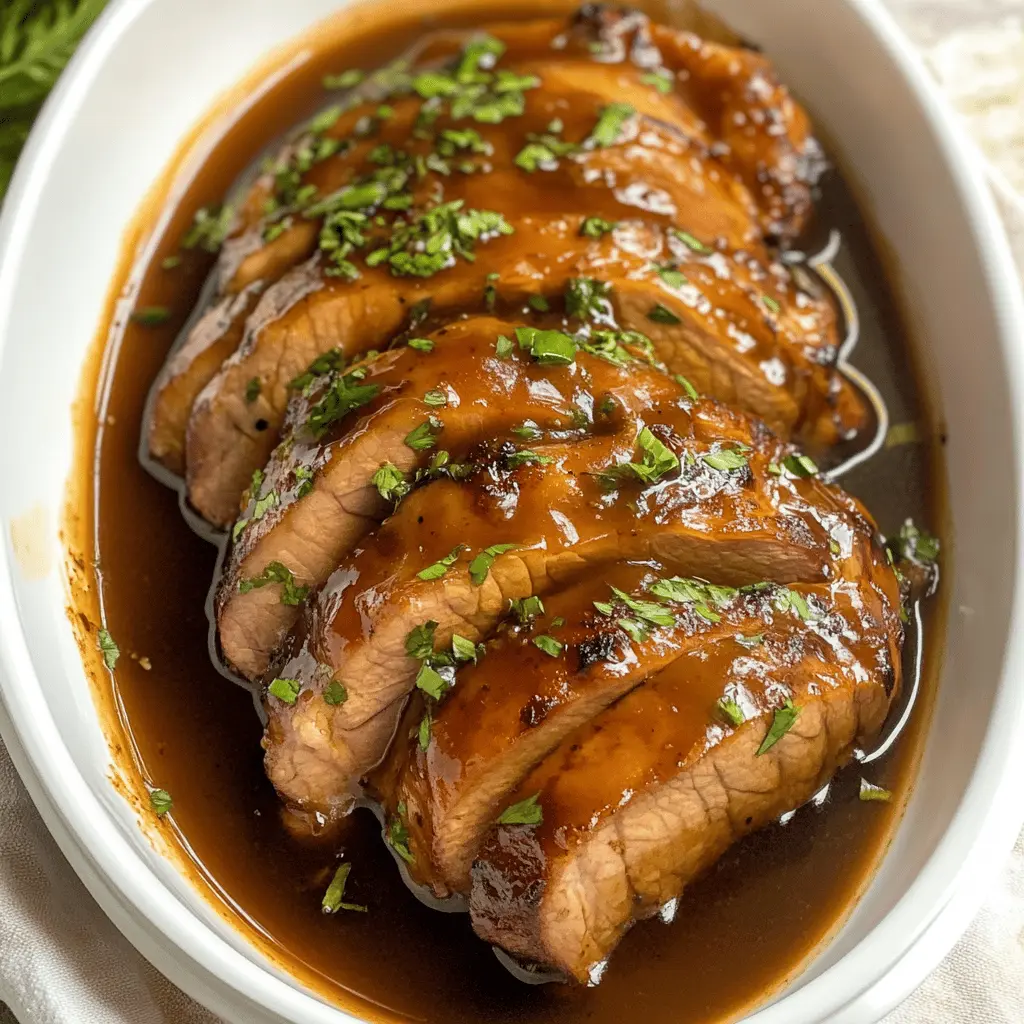 Looking for an easy dinner idea? This Glazed Slow Cooker Pork Tenderloin is perfect for busy nights! Juicy tenderloin paired with a sweet and tangy glaze makes for a mouthwatering meal. Plus, it cooks itself while you go about your day! Save this recipe for a family gathering or a cozy weekend dinner!