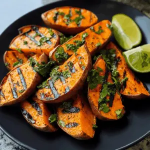 Looking for a flavorful side dish? These grilled cilantro-lime sweet potatoes are bursting with zesty flavor! The combination of sweet potatoes, fresh cilantro, and a hint of lime makes this dish a must-have for your next BBQ or family gathering. Don't forget to save this recipe for a delicious and healthy addition to your meals!