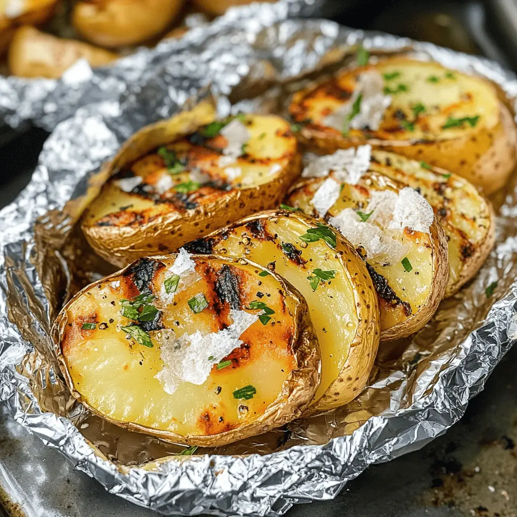 These Grilled Potatoes in Foil are your new favorite side dish! Bursting with flavors and easy to make, these potato packets are perfect for barbecues, camping, or a simple weeknight dinner. Toss in your favorite herbs, a sprinkle of salt, and voila! Save this recipe for your next grilling adventure and enjoy delicious, buttery potatoes with minimal cleanup!