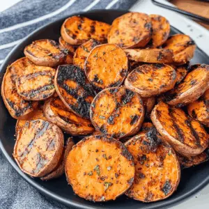 Juicy, charred, and oh-so-sweet, these grilled sweet potatoes are perfect for summer cookouts or an easy weeknight side dish. With a delightful caramelized flavor and a hint of smokiness, they pair beautifully with any main course. Save this recipe for your next gathering or outdoor feast and impress your guests!
