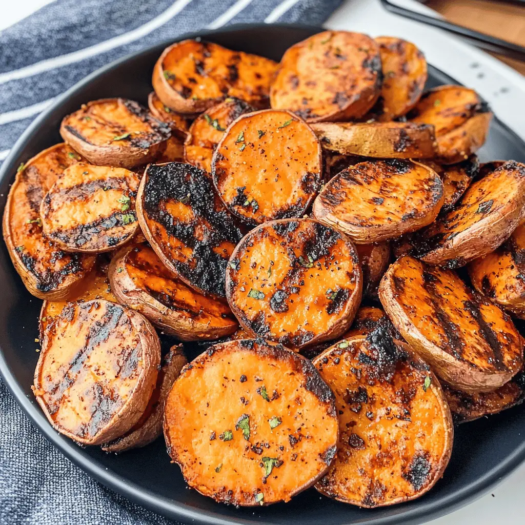 Juicy, charred, and oh-so-sweet, these grilled sweet potatoes are perfect for summer cookouts or an easy weeknight side dish. With a delightful caramelized flavor and a hint of smokiness, they pair beautifully with any main course. Save this recipe for your next gathering or outdoor feast and impress your guests!