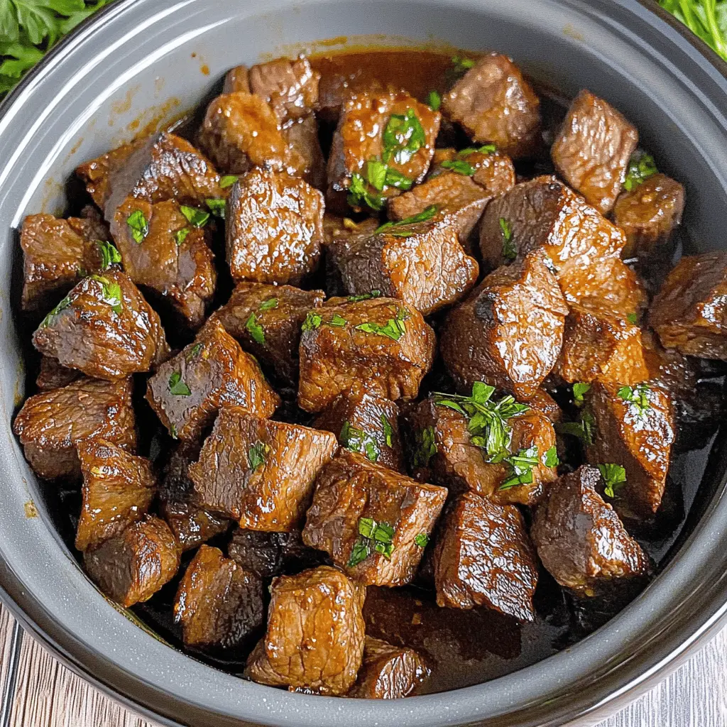 Looking for a simple yet flavorful dish? These Slow Cooker Steak Bites are packed with mouthwatering taste and are perfect for game nights or family dinners. With tender pieces of steak simmered in a savory sauce, you can easily impress your guests. Don’t forget to save this recipe for your next gathering!