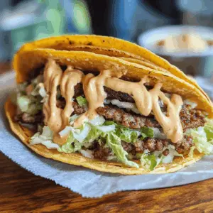 Get ready for a fun twist on dinner with these Smash Burger Tacos! Packed with juicy beef and topped with melted cheese, fresh veggies, and zesty sauce, these tacos are a crowd-pleaser. Perfect for family nights or casual gatherings, save this recipe for a delightful meal that everyone will love! Feel the excitement of combining your favorite flavors in each bite.