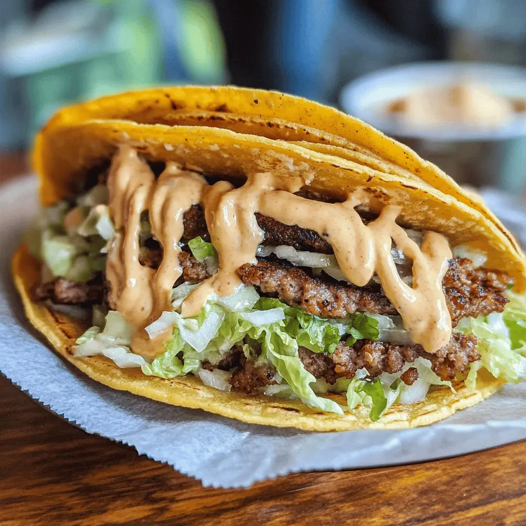 Get ready for a fun twist on dinner with these Smash Burger Tacos! Packed with juicy beef and topped with melted cheese, fresh veggies, and zesty sauce, these tacos are a crowd-pleaser. Perfect for family nights or casual gatherings, save this recipe for a delightful meal that everyone will love! Feel the excitement of combining your favorite flavors in each bite.