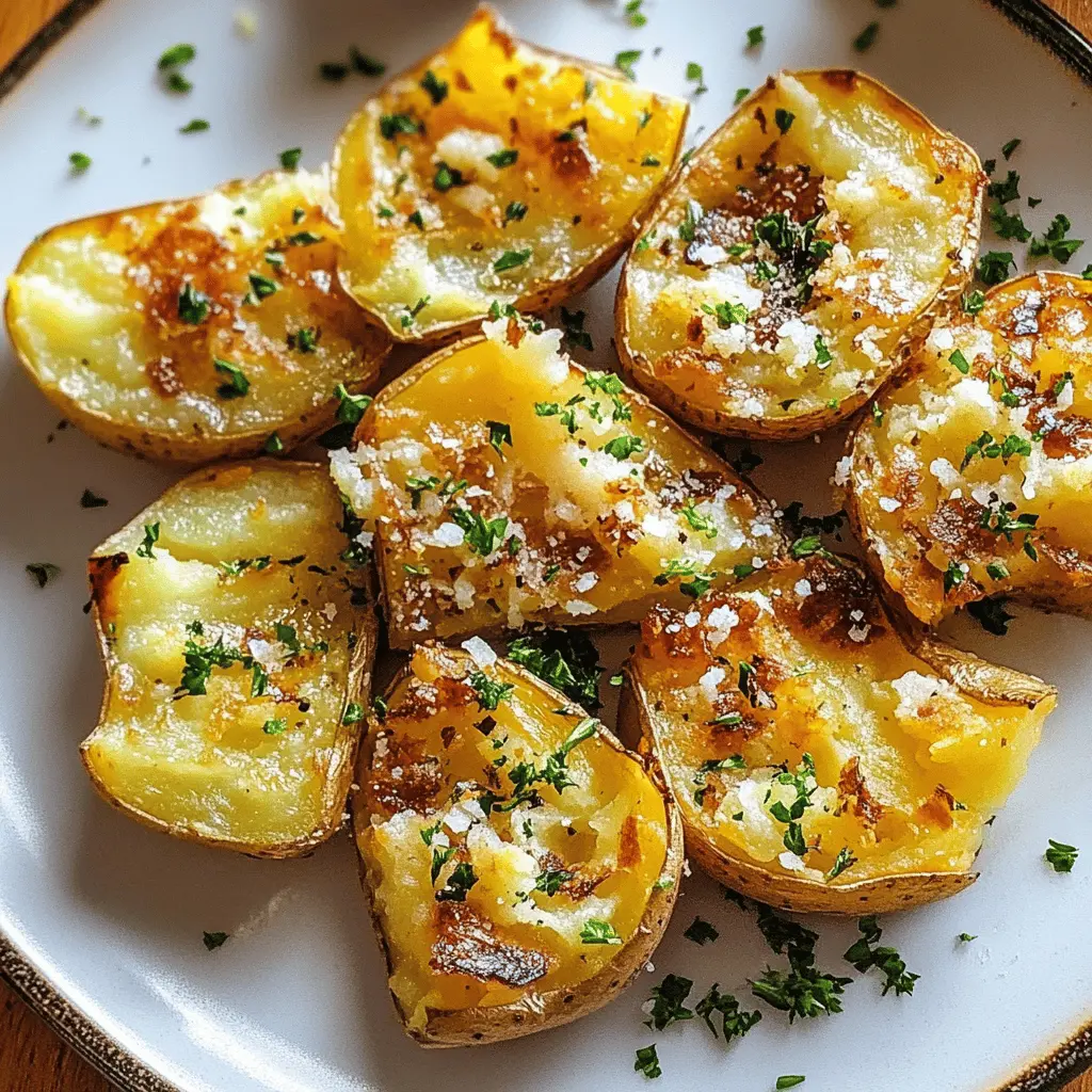 Get ready for crispy, fluffy smashed potatoes that are perfect for any meal! With just a few ingredients, you can whip up these delightful bites that are seasoned to perfection. Ideal for family dinners or gatherings, these potatoes will quickly become a favorite. Save this recipe for a tasty side dish that everyone will love!