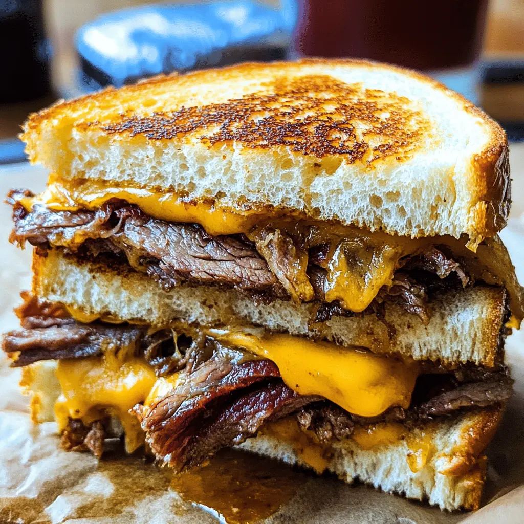 This Smoked Brisket Grilled Cheese is a game changer for your lunch or dinner! Packed with tender, flavorful brisket and gooey cheese between crispy, golden bread, it’s a comfort food classic with a twist. Perfect for cozy evenings or impressing guests. Save this recipe for a delicious meal that'll have everyone coming back for more!