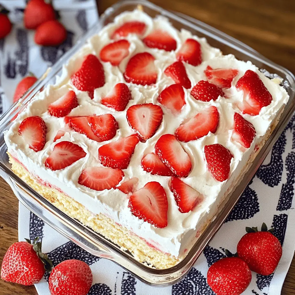 Beat the heat with this delightful No-Bake Strawberry Icebox Cake! Layered with fresh strawberries and creamy whipped topping, it’s a simple and refreshing dessert perfect for summer gatherings. This cake is easy to make, stunning to serve, and sure to impress your guests. Save this recipe for your next picnic or barbecue—everyone will love it!