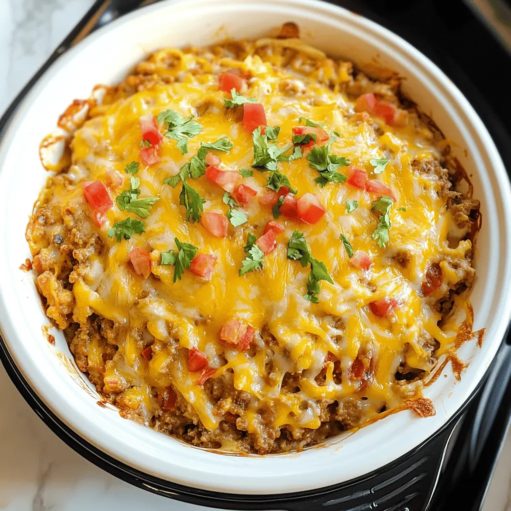 Looking for a comforting twist on casserole? This Taco Crock Pot Hashbrown Casserole combines crispy hashbrowns with zesty taco flavors for a deliciously easy meal! Packed with cheese, beans, and spices, it’s perfect for weeknight dinners or gatherings. Save this recipe for your next family night or potluck and bring the flavors of Mexico to your table!