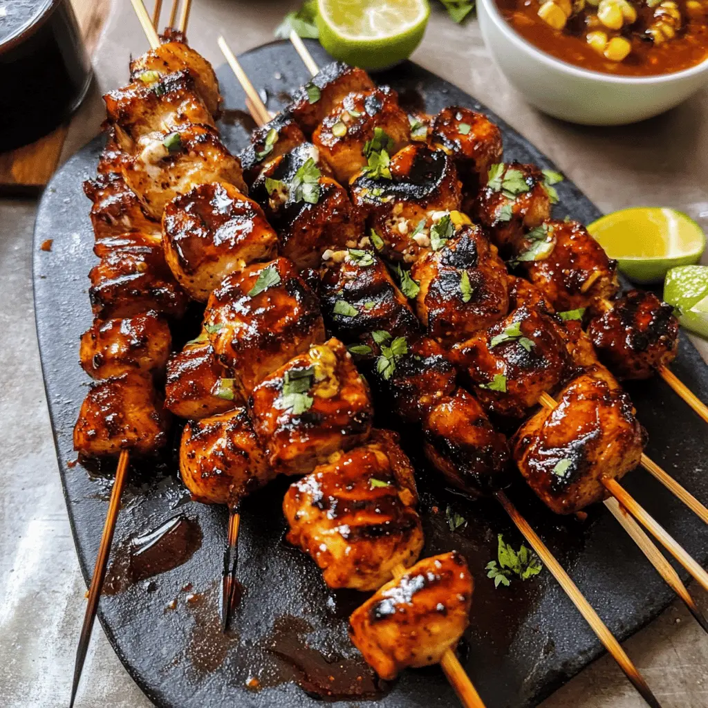 Fire up the grill for the best BBQ chicken skewers! Tender chicken pieces marinated in a flavorful BBQ sauce combined with vibrant veggies make this dish irresistible. Perfect for summer cookouts or quick weeknight dinners, these skewers are easy to prepare and packed with taste. Save this recipe for your next gathering and impress your family and friends!