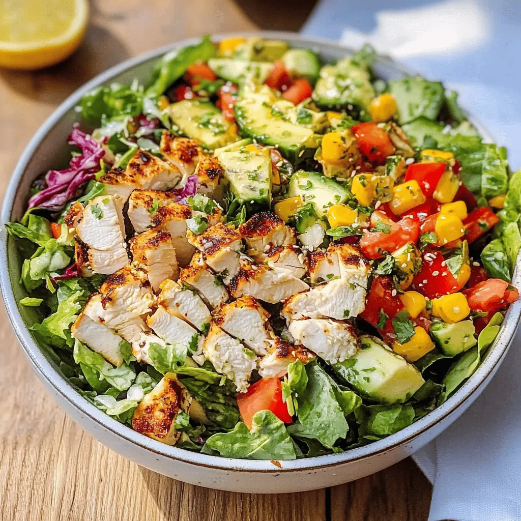 Easy Healthy Chicken Chopped Salad Recipe