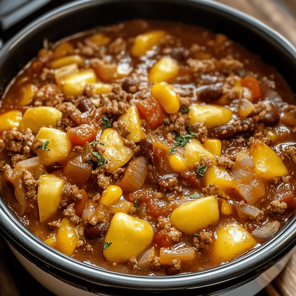Easy Slow Cooker Cowboy Casserole Recipe
