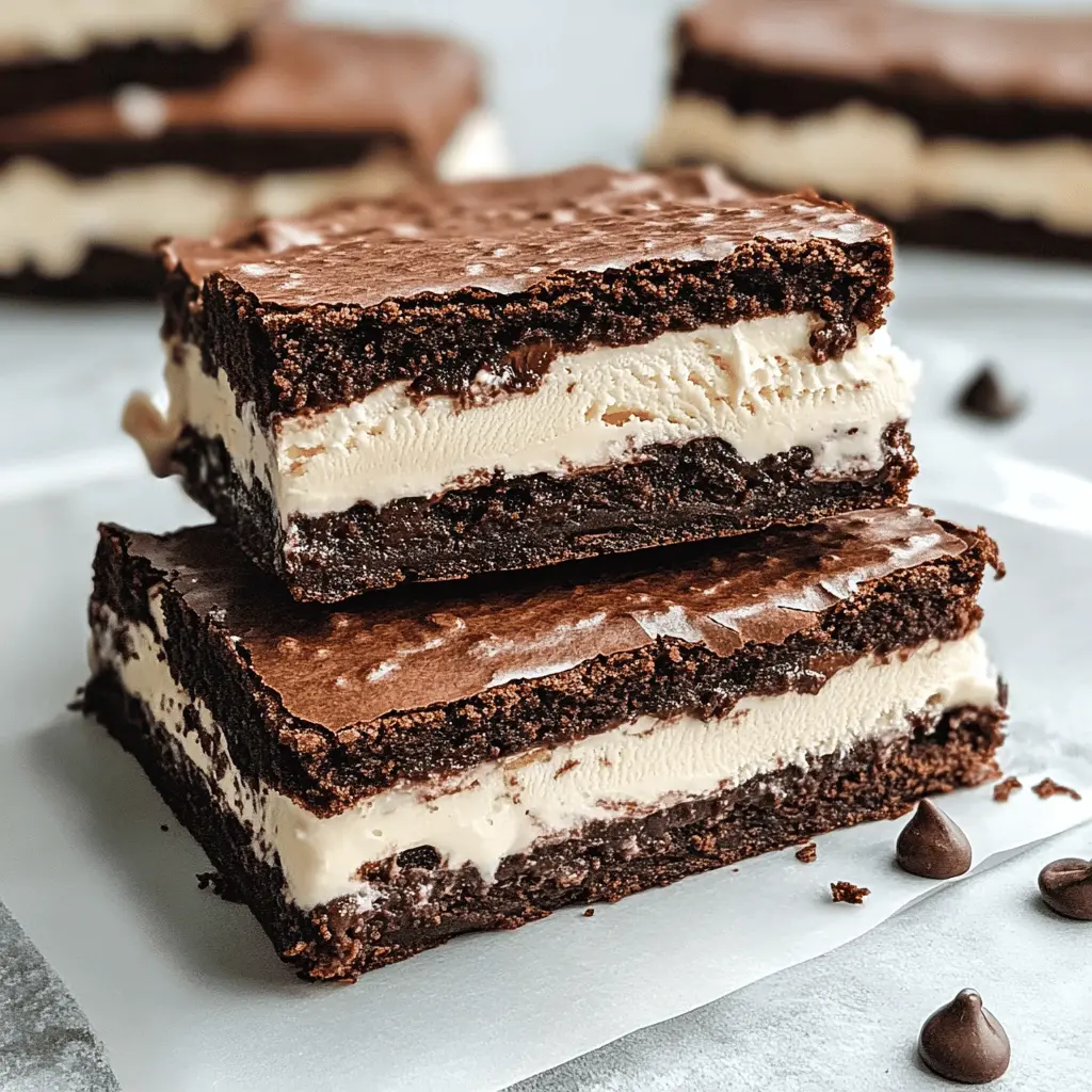 Easy Homemade Brownie Ice Cream Sandwiches