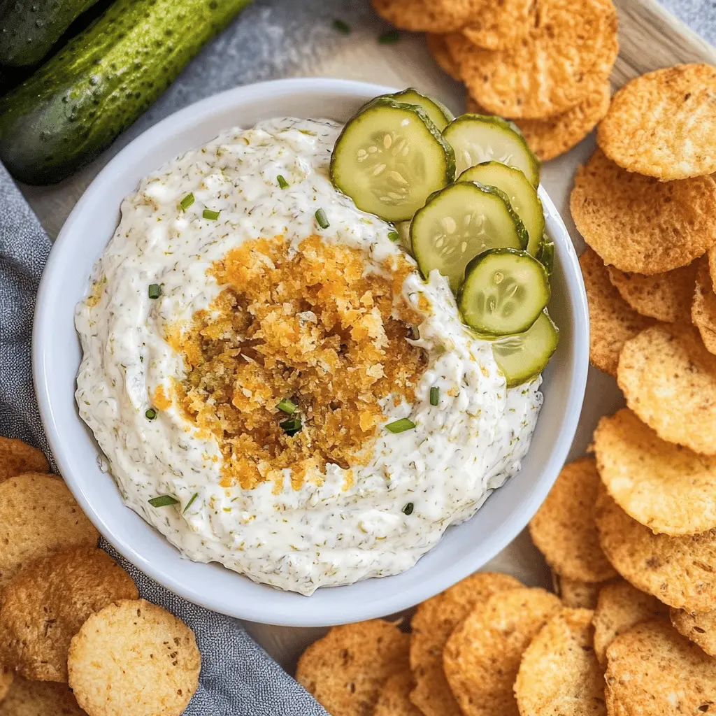Easy Cheesy Fried Pickle Dip Recipe