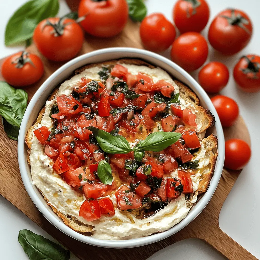 Easy Bruschetta Dip Recipe for Parties