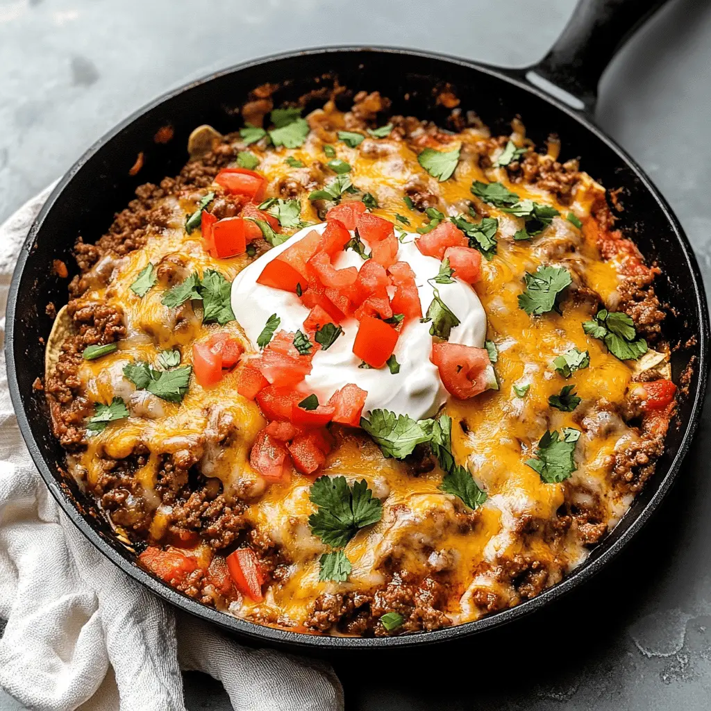 Easy Ground Beef Burrito Skillet Recipe