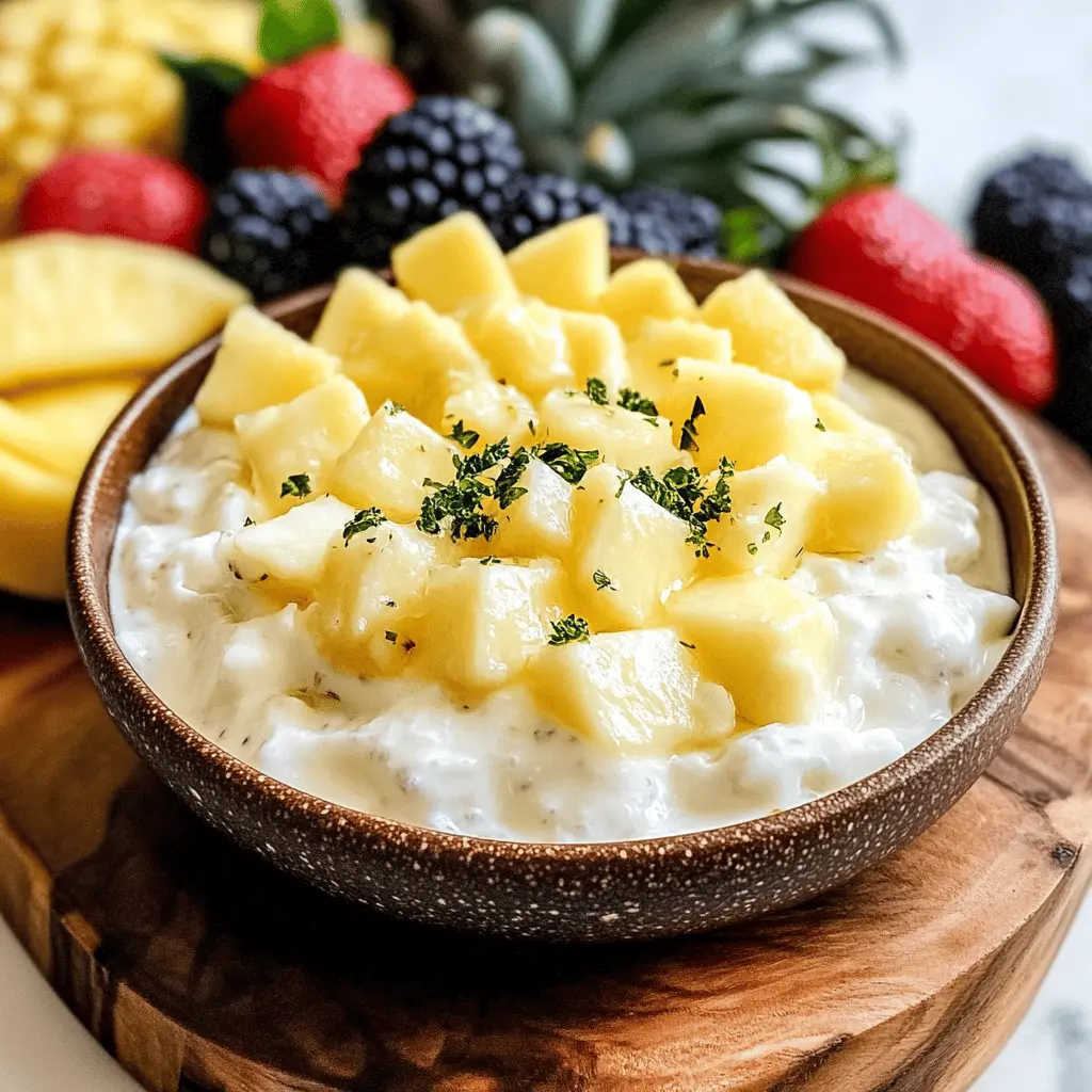 Easy Piña Colada Fruit Dip Recipe