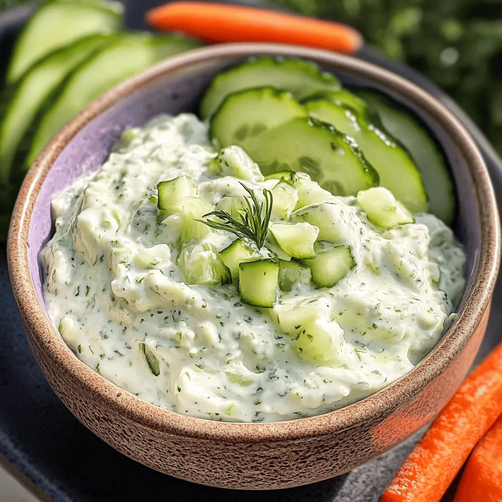 Easy Keto Cucumber Dip Recipe for Healthy Snacking