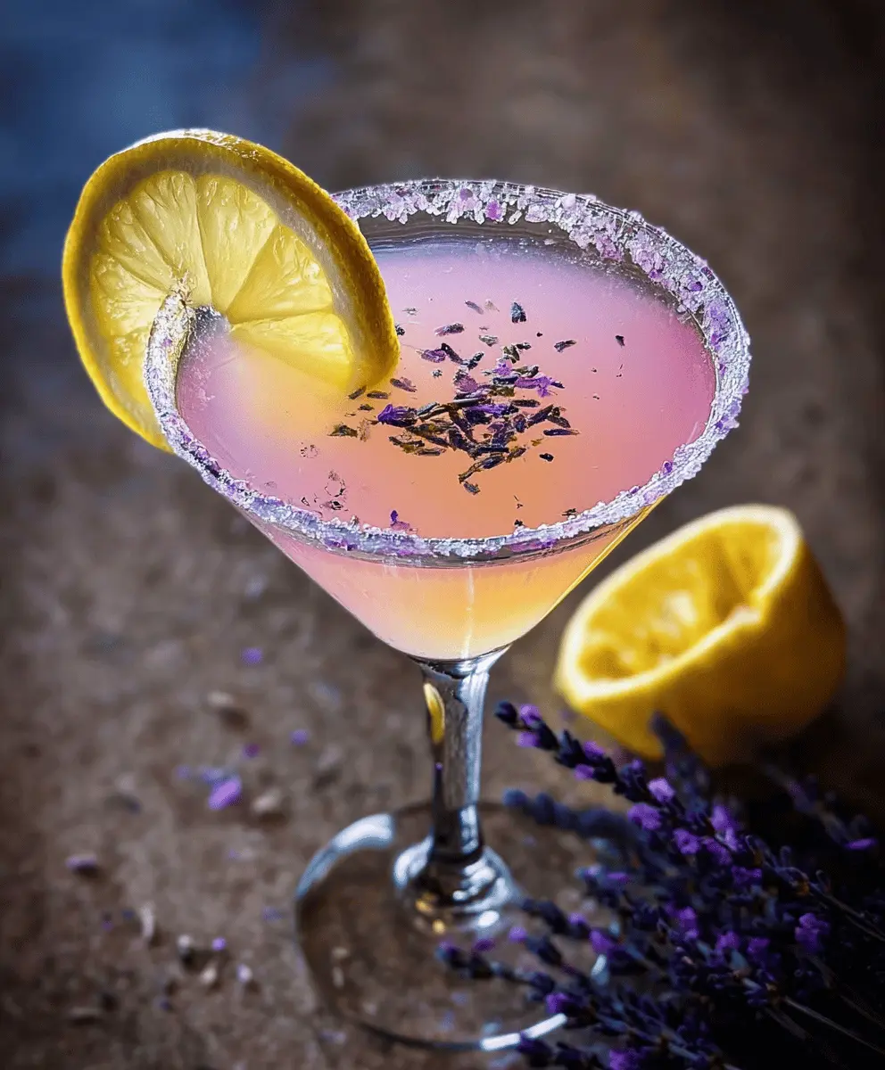 Easy Lavender Lemon Drop Martini Recipe