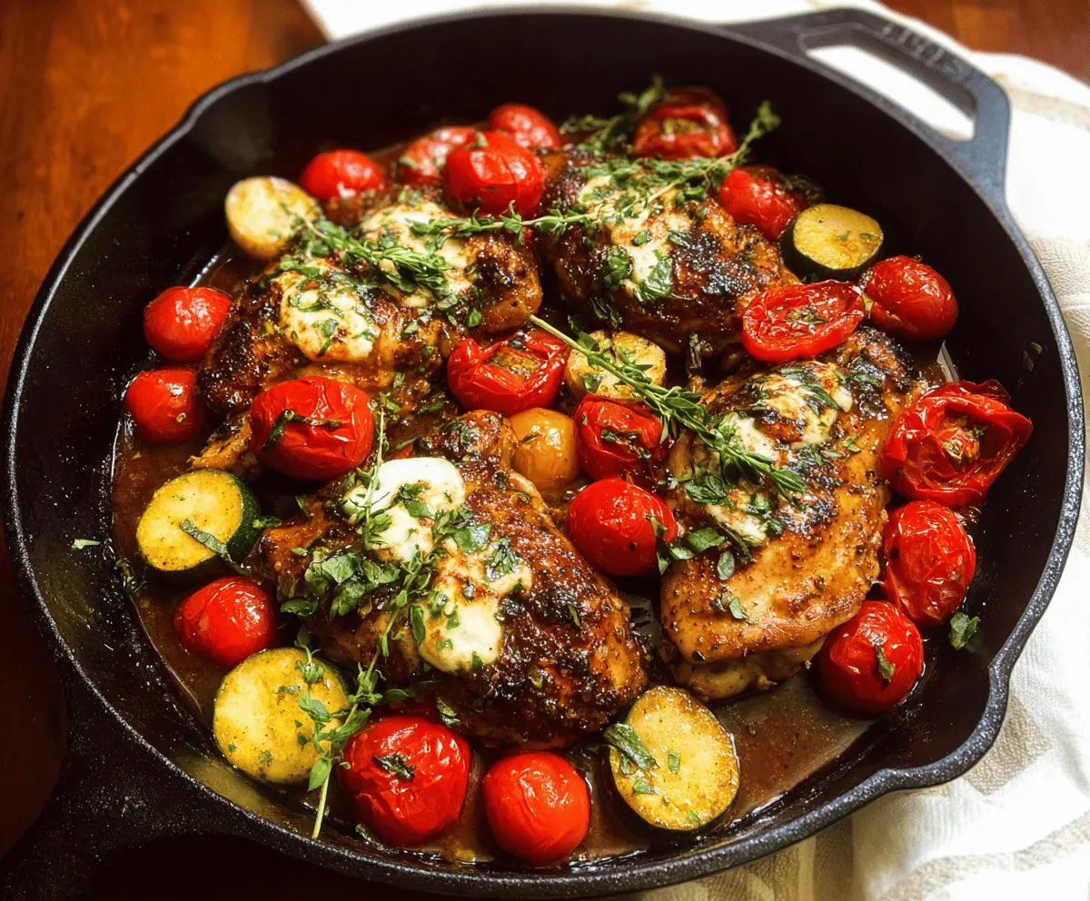 Easy One Pan Balsamic Chicken Recipe