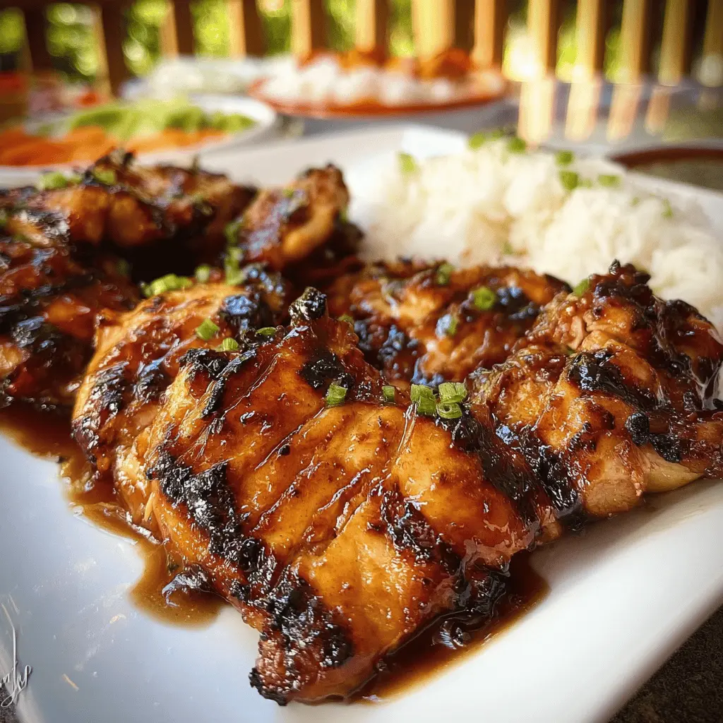 Easy Grilled Hawaiian Teriyaki Chicken Recipe