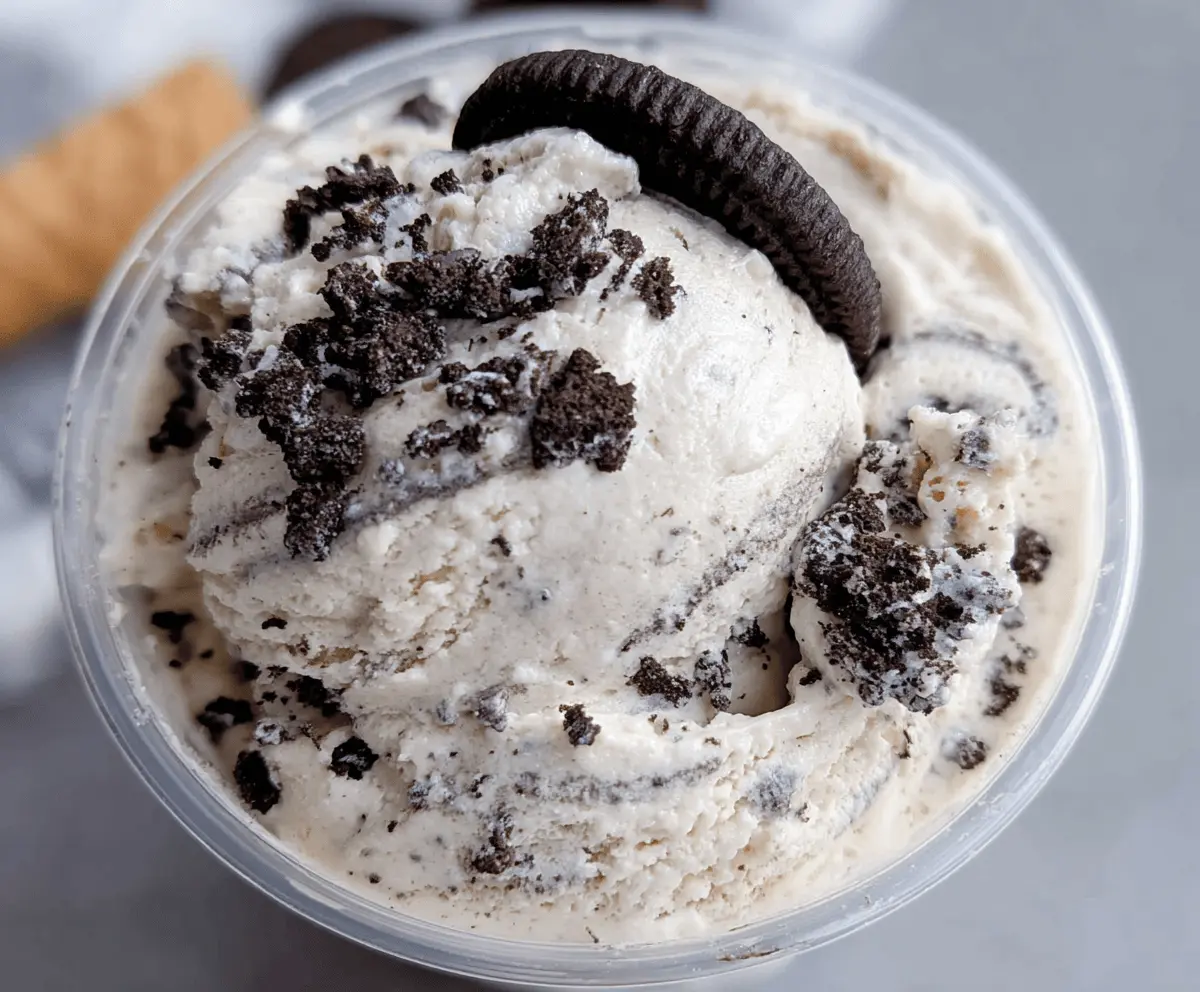 Easy Ninja Creami Cookies and Cream Ice Cream Recipe