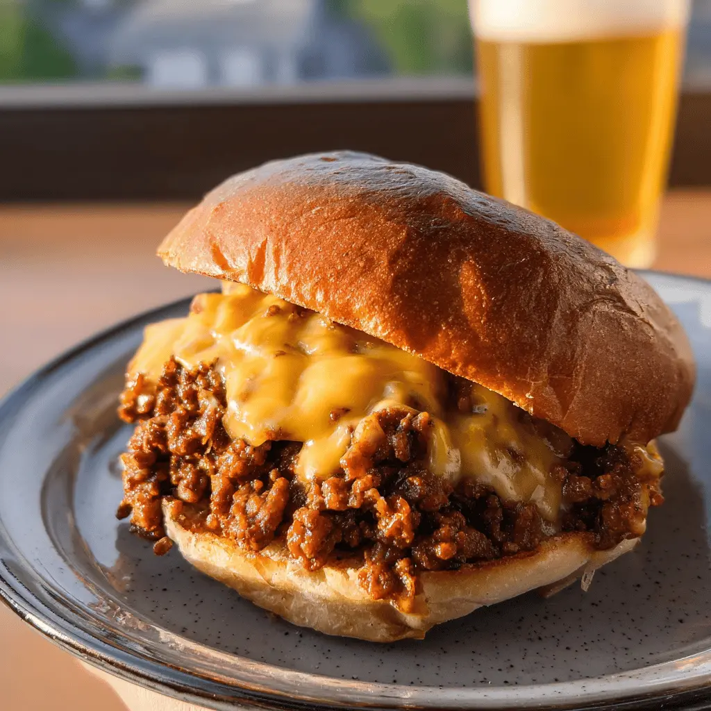 Easy Beer Cheese Sloppy Joes Recipe