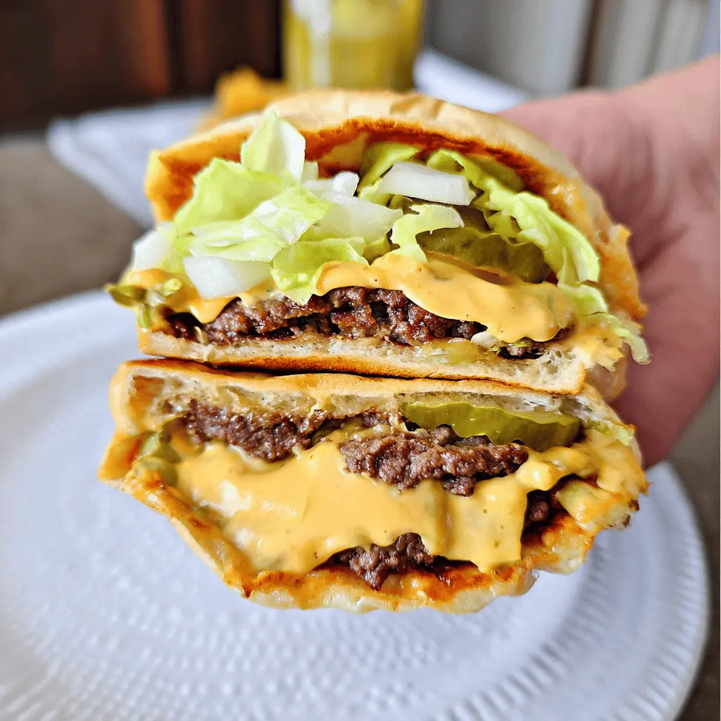 Easy Keto Big Mac Smash Burgers Recipe