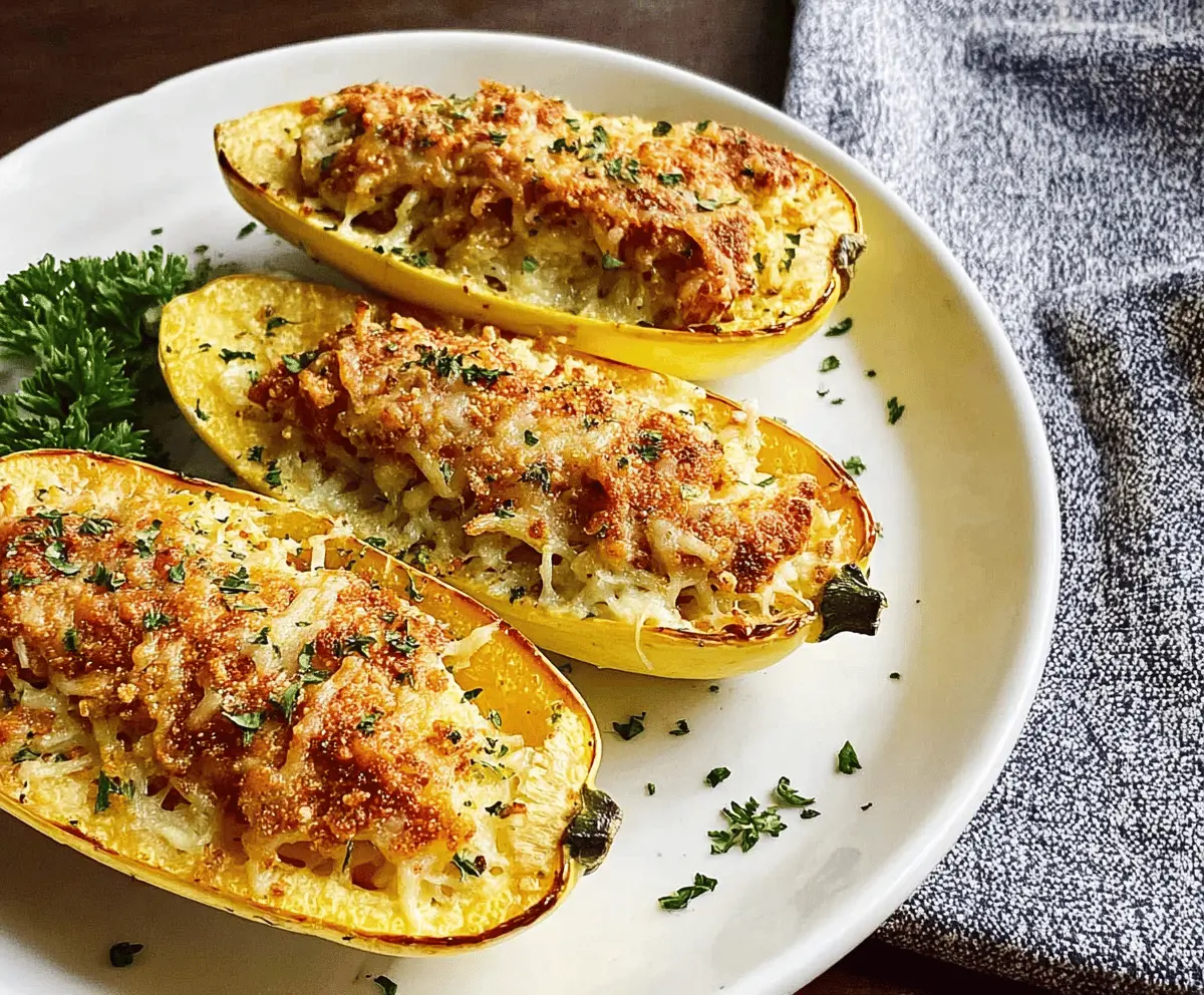 Easy Cheesy Stuffed Yellow Squash Recipe