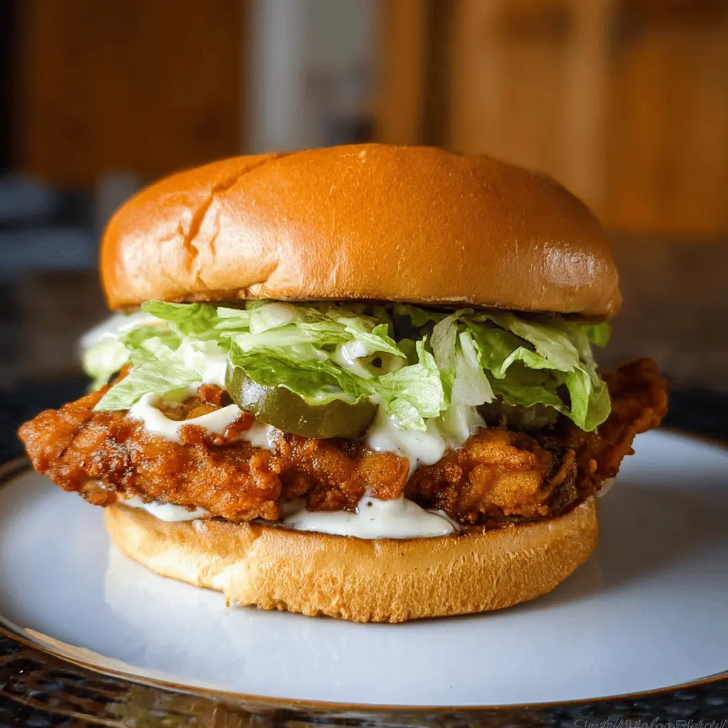 Easy Crispy Chicken Sandwich Recipe