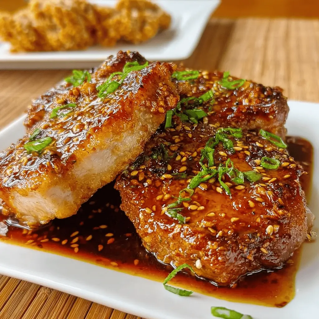 Crispy Honey Garlic Pork Chops Recipe