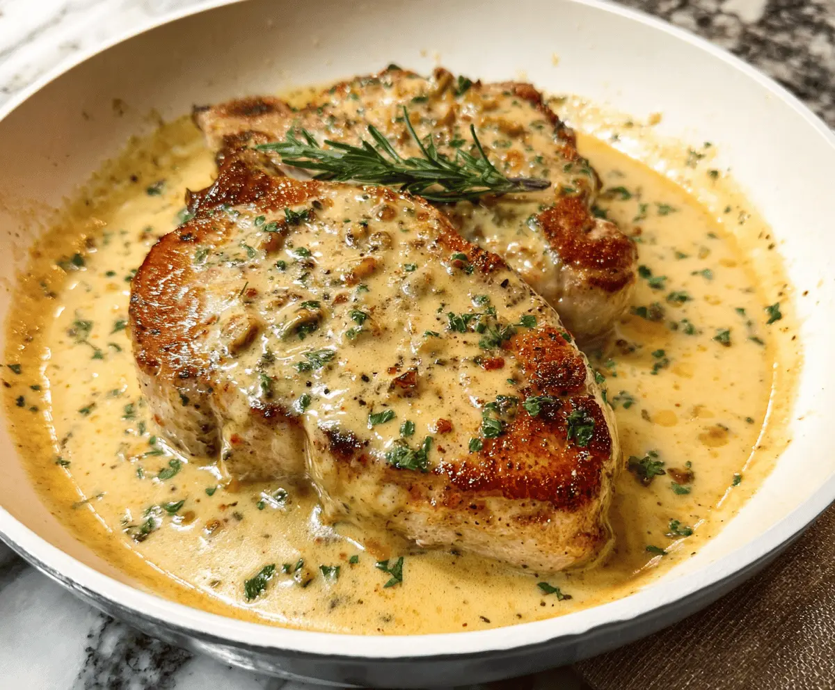 Cheesy Boursin Pork Chops Recipe