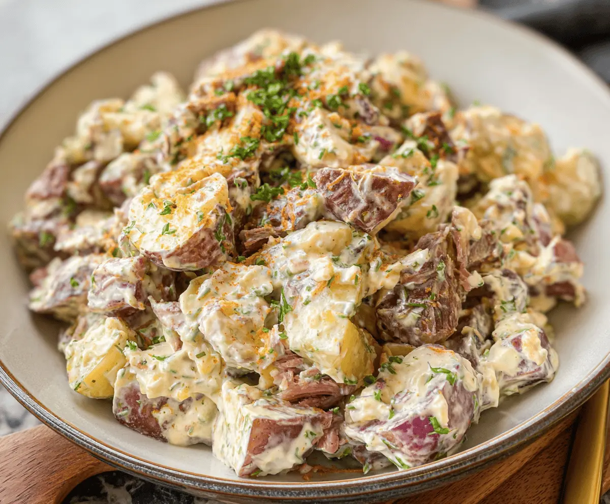 Classic Steakhouse Potato Salad Recipe