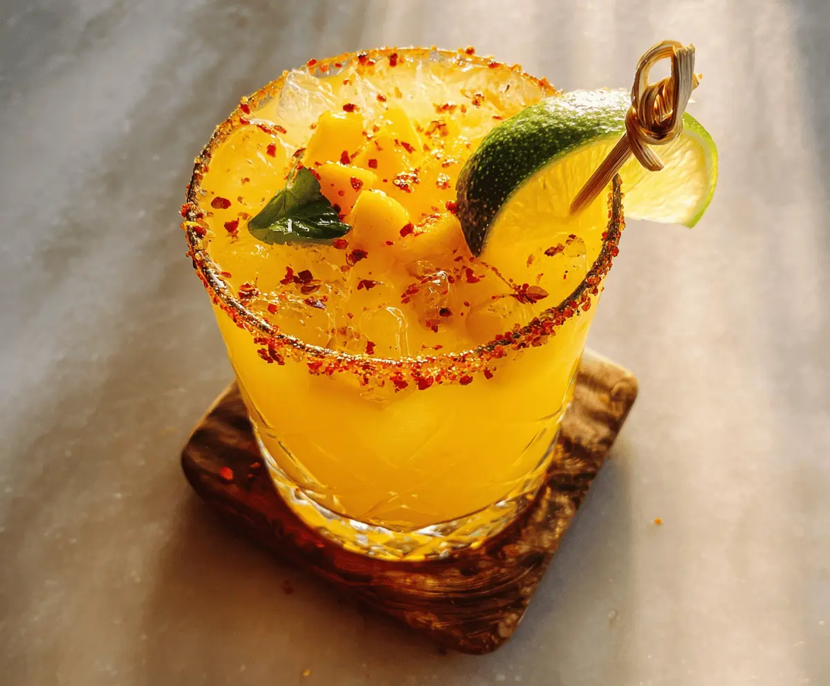 Spicy Mango Margarita with Hot Honey Twist
