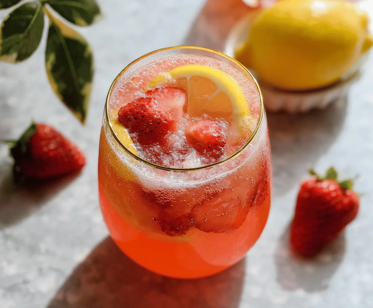 Refreshing Strawberry Lemonade Sangria Recipe