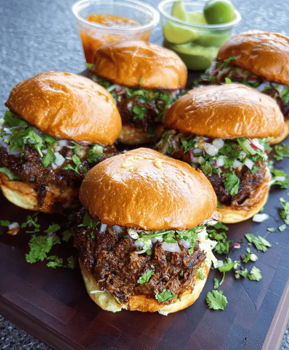 Smoked Beef Birria Burgers Recipe