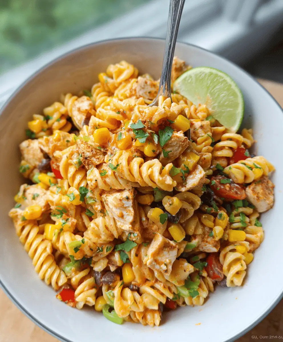 Zesty Chicken Enchilada Pasta Salad Recipe