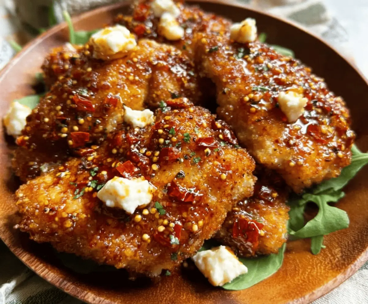 Crispy Hot Honey Feta Chicken Recipe