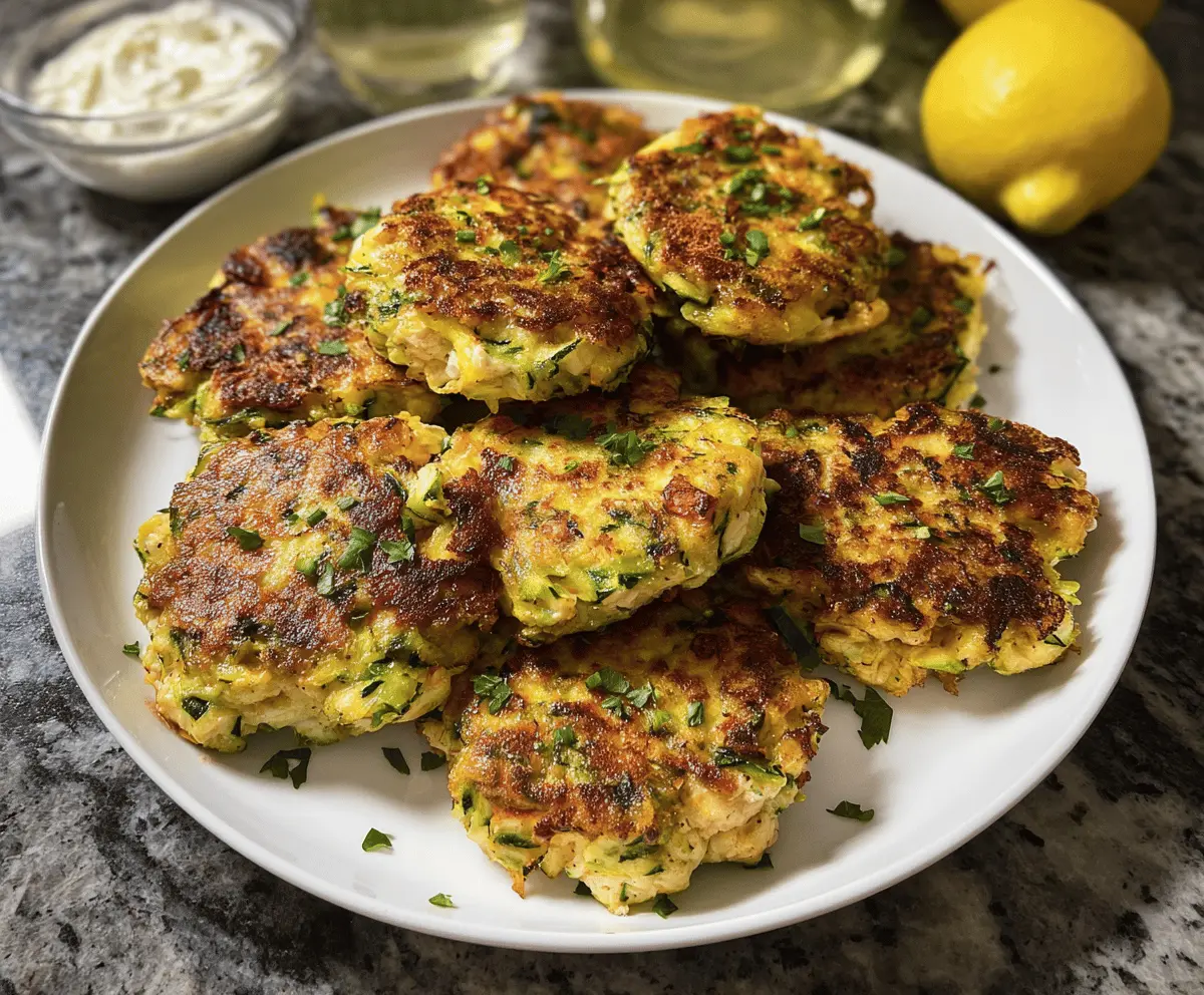 Healthy Chicken Zucchini Fritters Recipe