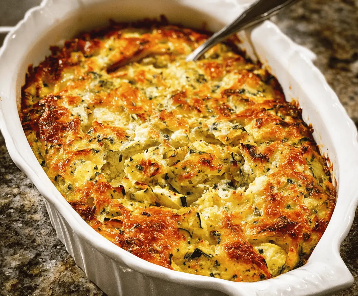 Cheesy Zucchini Squash Casserole Recipe