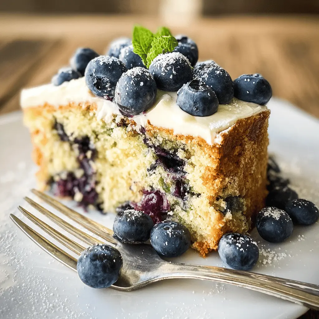 Moist Blueberry Zucchini Cake Recipe