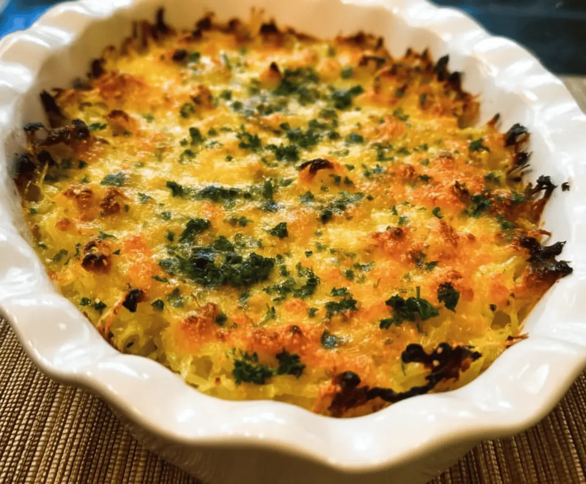Healthy Spaghetti Squash Au Gratin Recipe