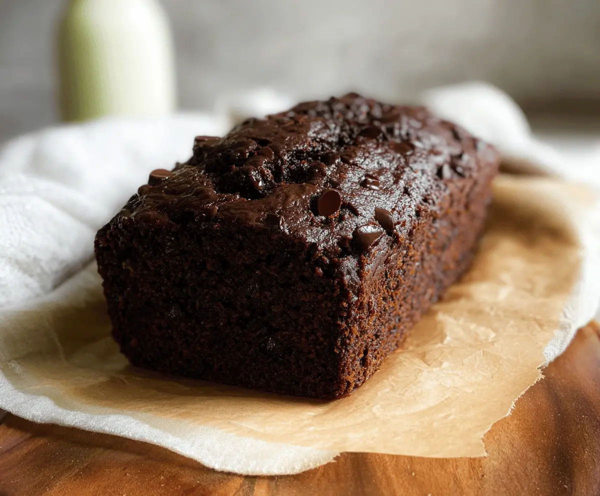 Moist Gluten-Free Chocolate Zucchini Bread