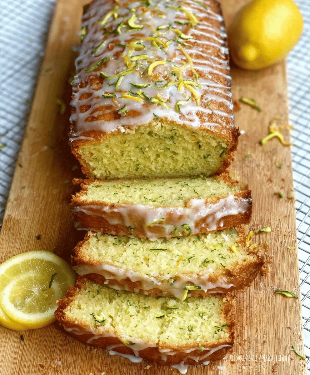 Moist Lemon Zucchini Bread Recipe